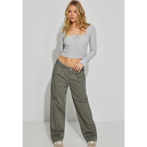 Garage Willow Slouchy Carpenter Pant In Sage Green Size XS - Picture 1 of 6